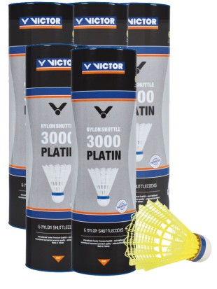 Komplet: 5 x Badminton žogice Victor 3000 platin - 30 žogic