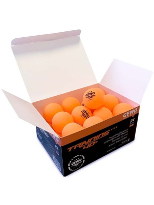 Plastične oranžne trening žogice GEWO *** 40+ (24 žogic)