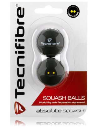 Absolute Squash žogice Tecnifibre 2 pack - tekmovalne