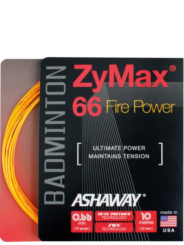 Badminton struna Ashaway Zymax 66 Fire set