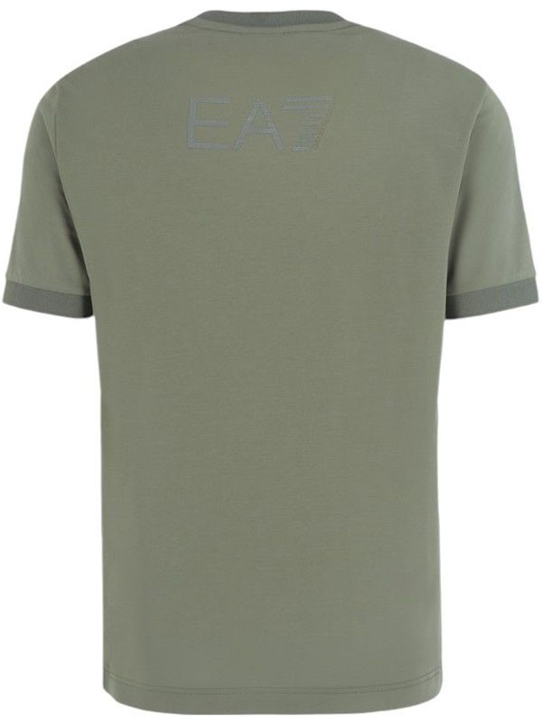 EA7 majica tennis club viscose-blend crew neck t-shirt