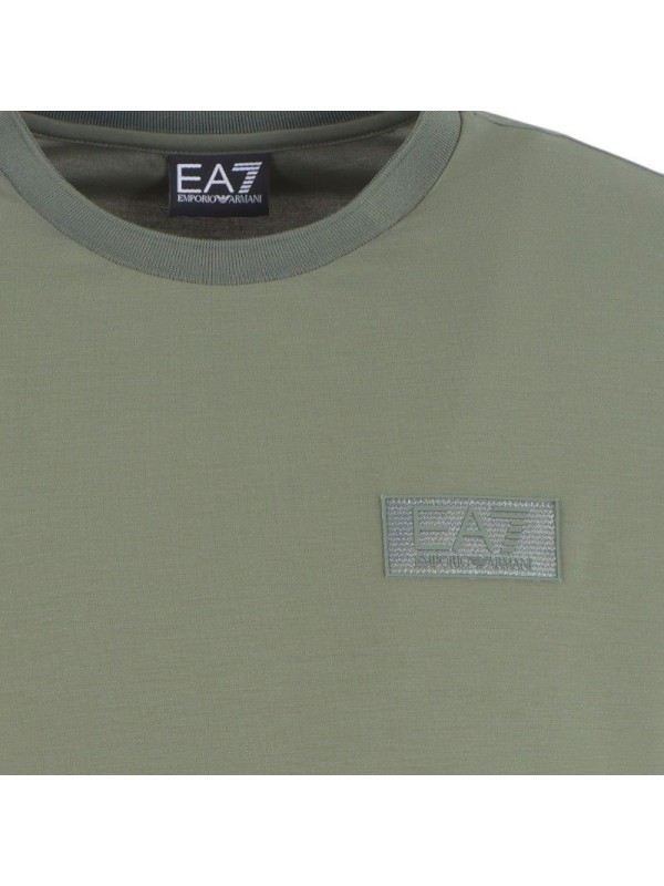 EA7 majica tennis club viscose-blend crew neck t-shirt