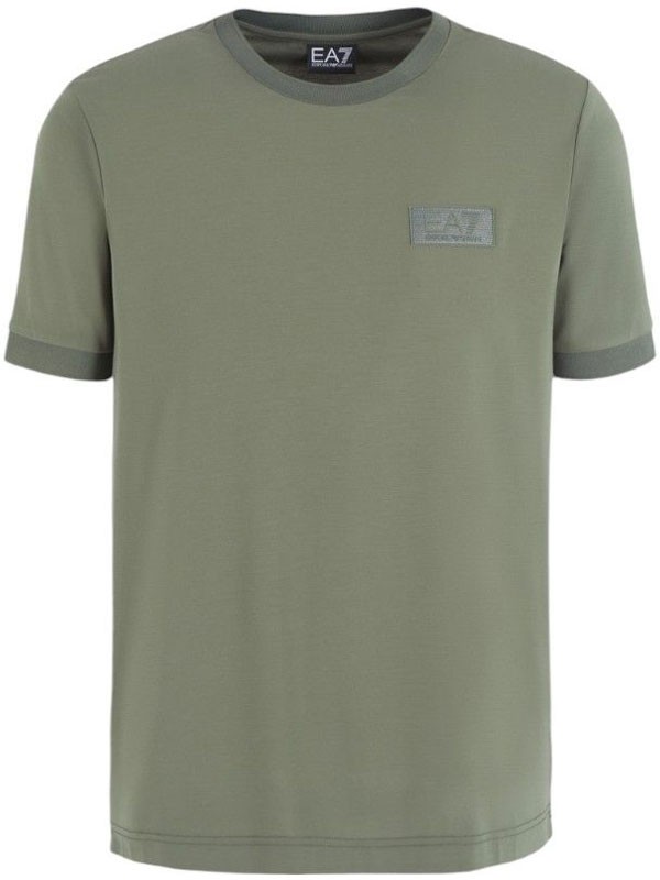 EA7 majica tennis club viscose-blend crew neck t-shirt