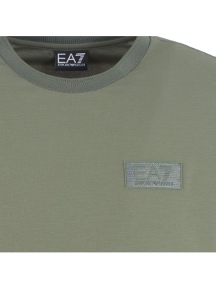 EA7 majica tennis club viscose-blend crew neck t-shirt