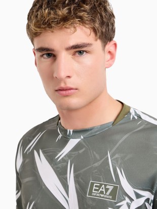 EA7 majica tennis pro tee SS Graphic PL Fancy Green