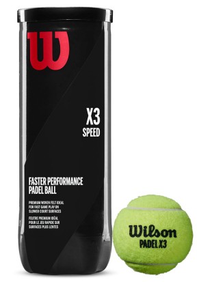 6 x Padel žoge Wilson Speed ball X3